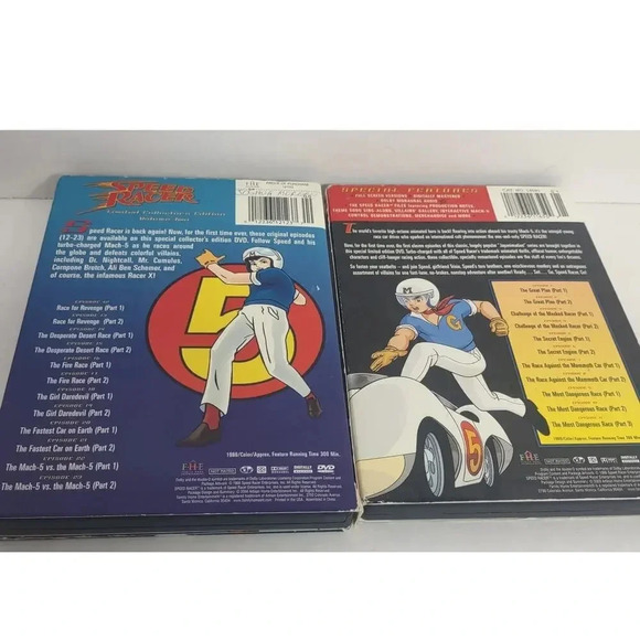 Speed Racer Collectors Edition 2 DVD Movie Series Set Cartoon - Picture 2 of 3